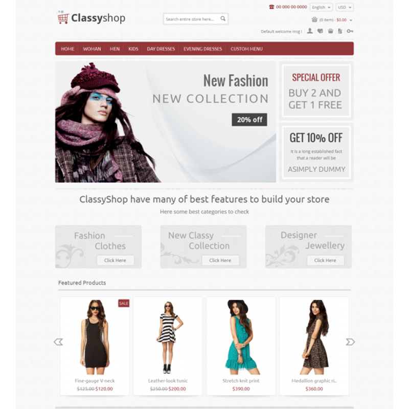 Classy Shop - Magento Responsive Template