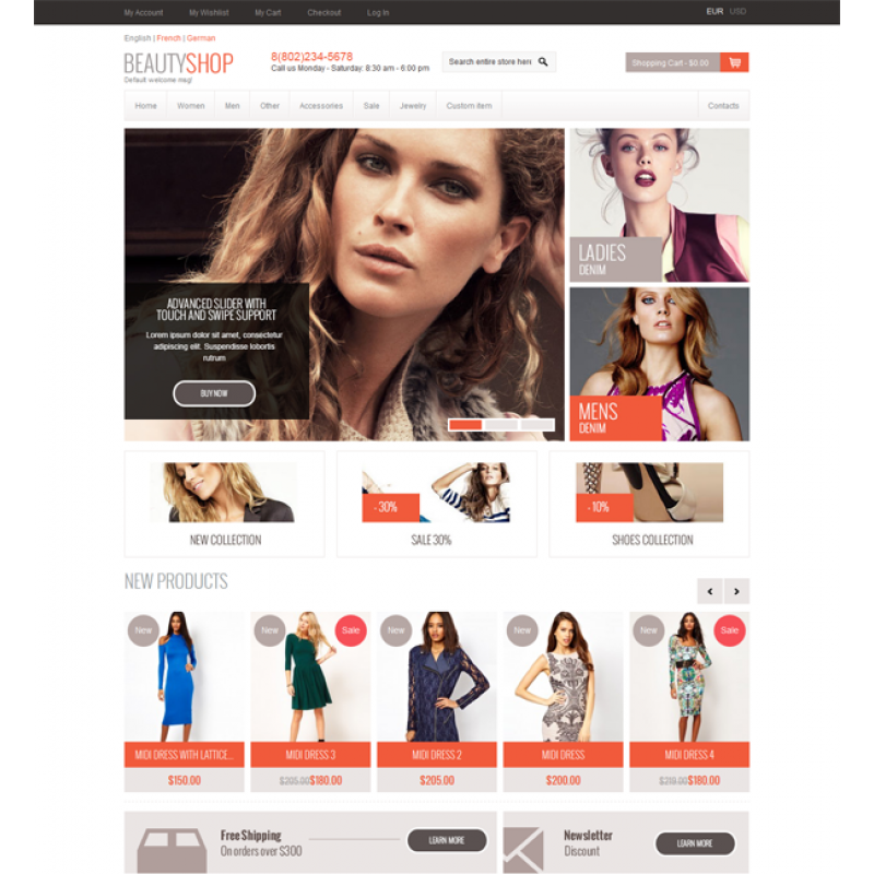 BeautyShop – Premium Responsive Magento theme