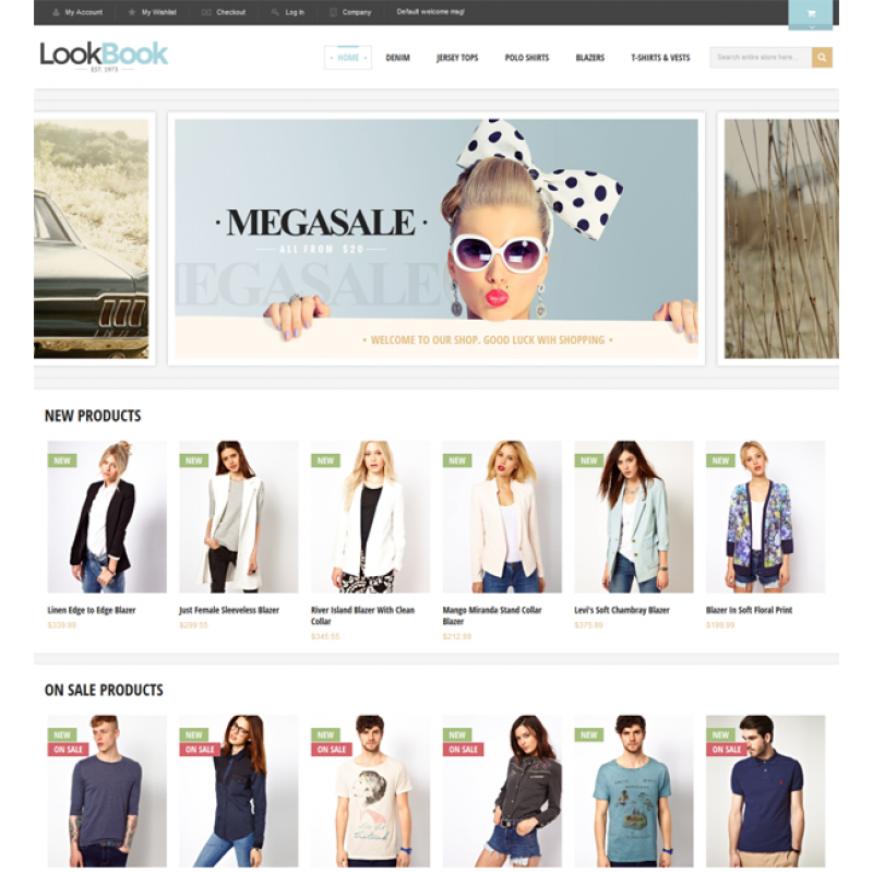 Lookbook - Responsive & Retina Magento Theme 