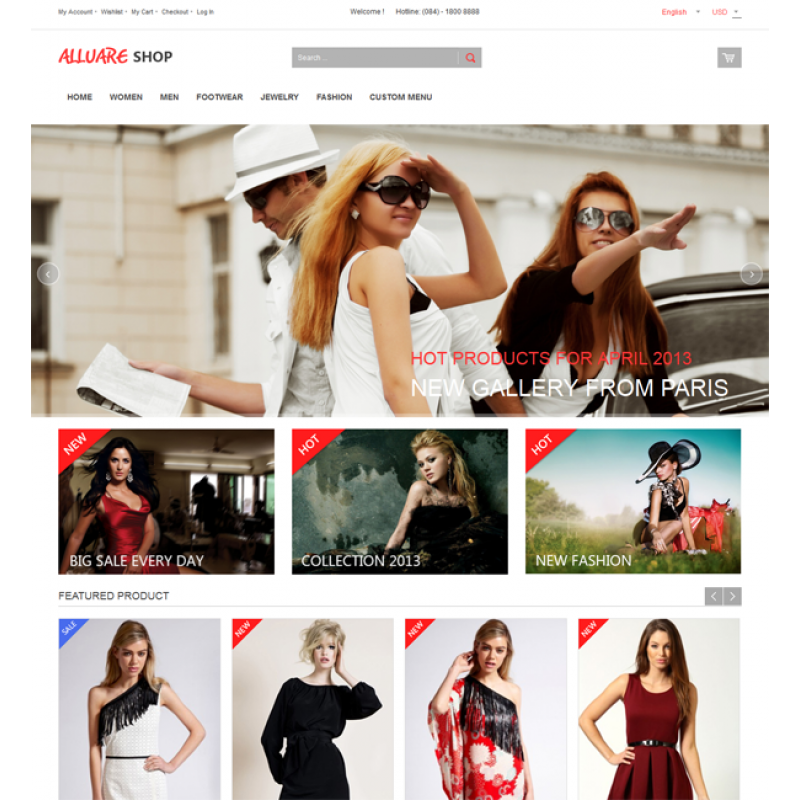 Allure Responsive Magento Theme 