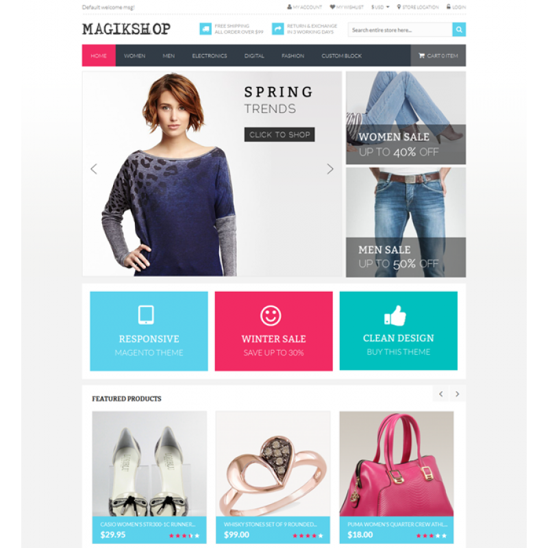 Shop Responsive Magento Theme