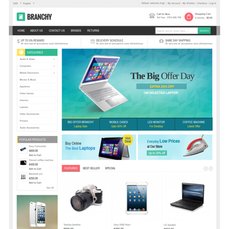 Branchy - Magento Responsive Theme