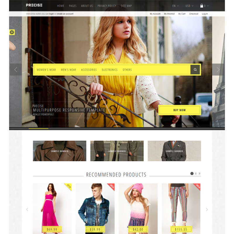 Precise — Multipurpose Responsive Magento Theme