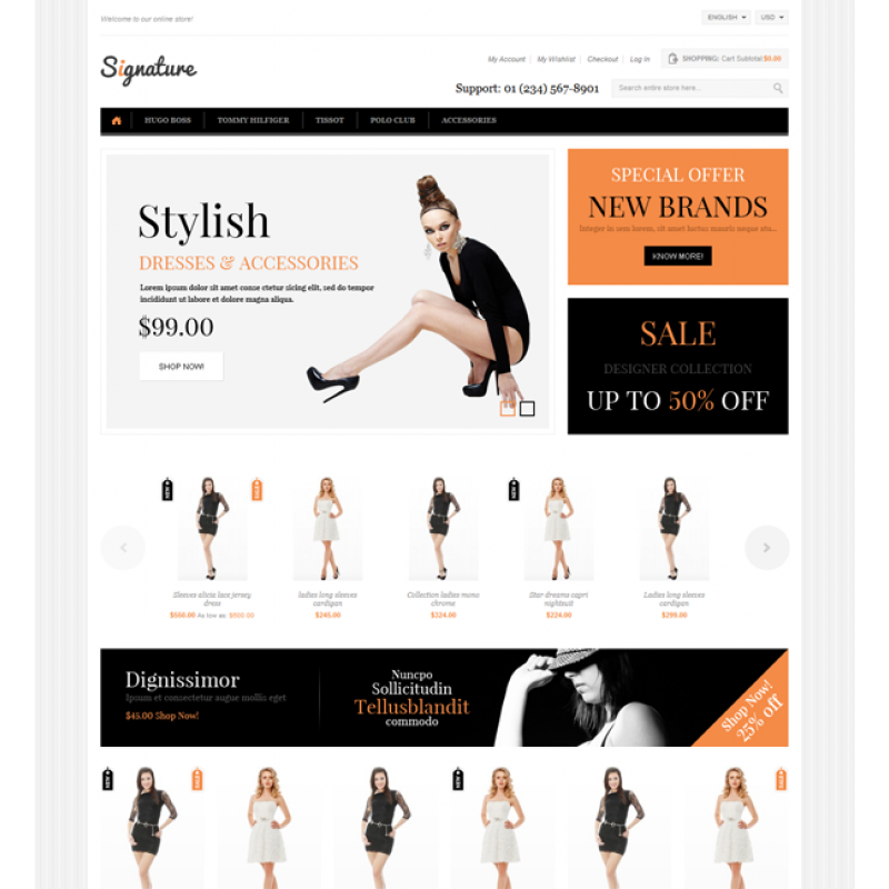 Signature Responsive Magento Theme 