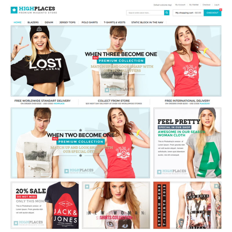 Highplaces - Responsive & Retina Magento Theme 