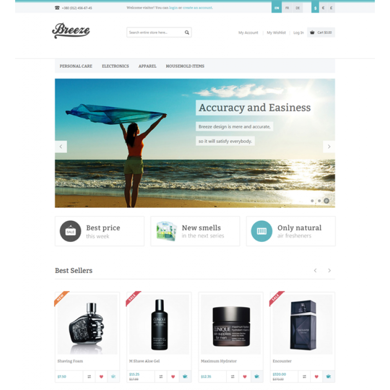  Breeze — Responsive Magento Theme 