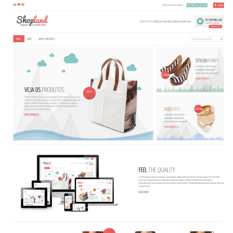 Shopland - Responsive Magento Theme