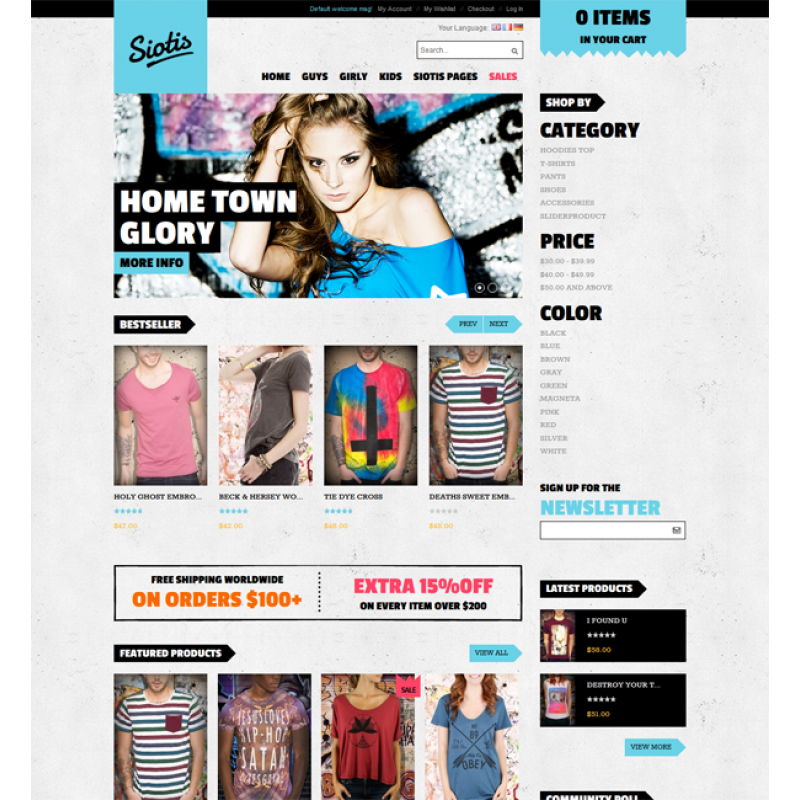 JM Siotis - Street-style Responsive Magento Theme