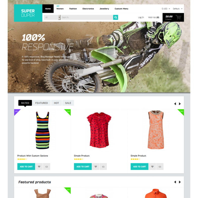 Super Duper : Ultimate Responsive Magento Theme 