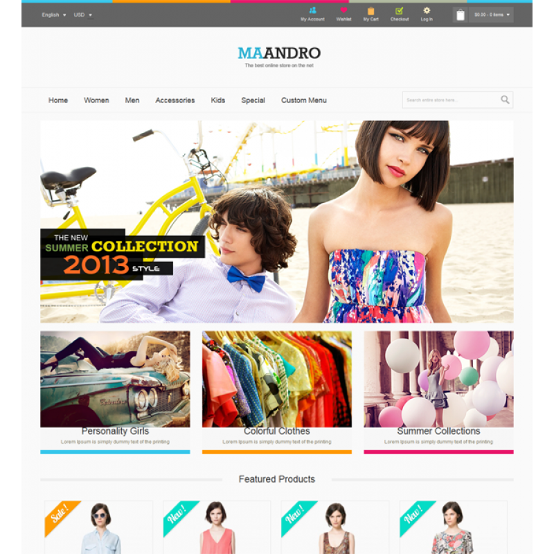 Andro Responsive Magento Theme 