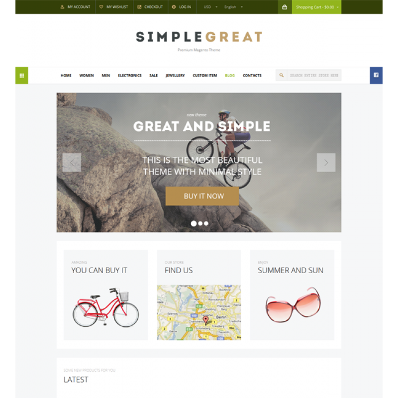 SimpleGreat – Premium Responsive Magento theme
