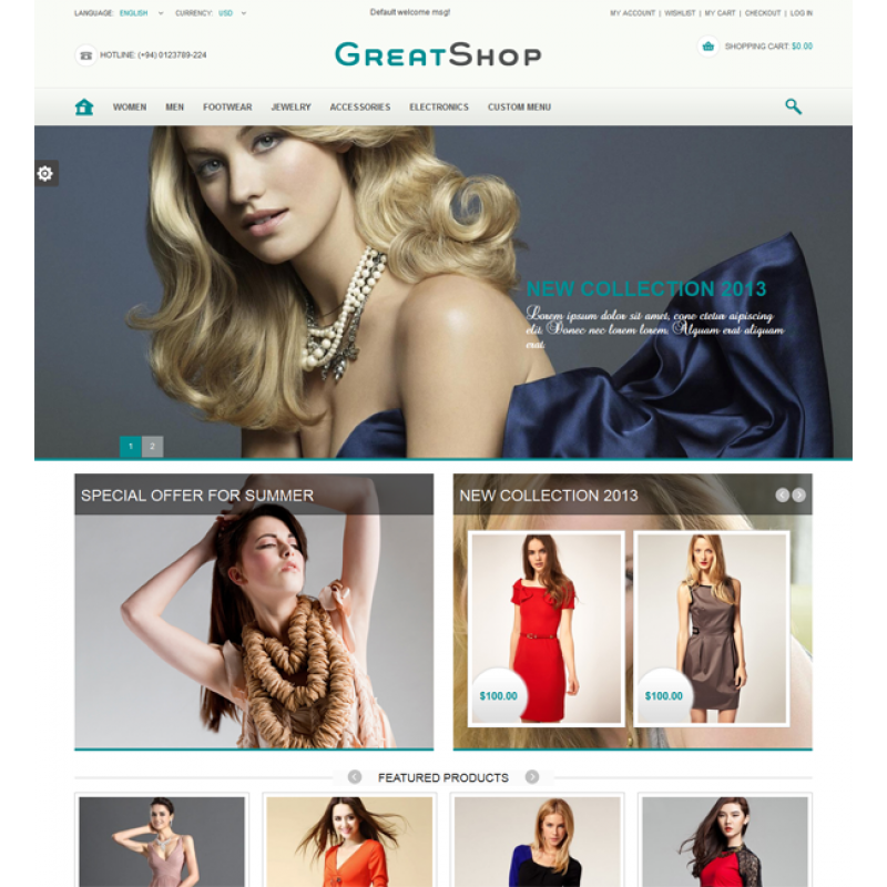 Great Shop Responsive Magento Theme 