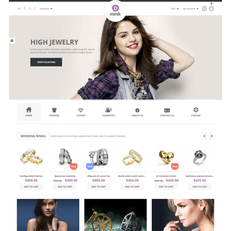 SNS Dmmk - Responsive Multipurpose Magento Theme 