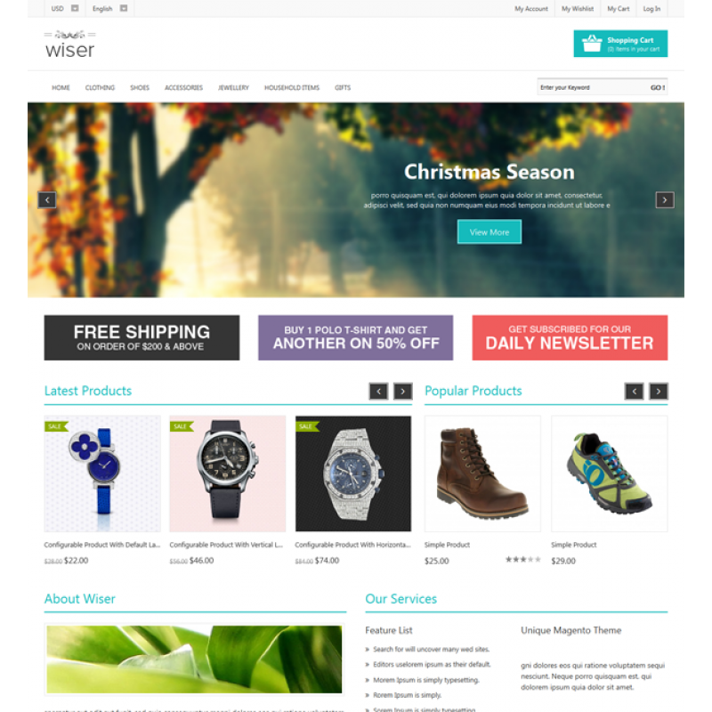 Wiser - Responsive Magento Theme