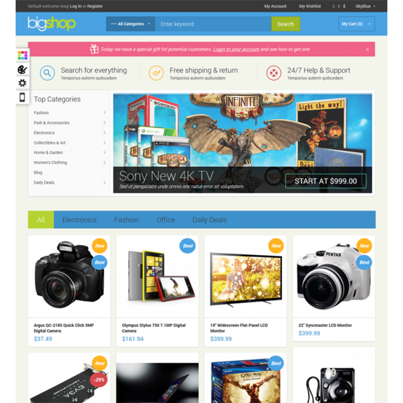 Responsive Magento Theme - Gala BigShop