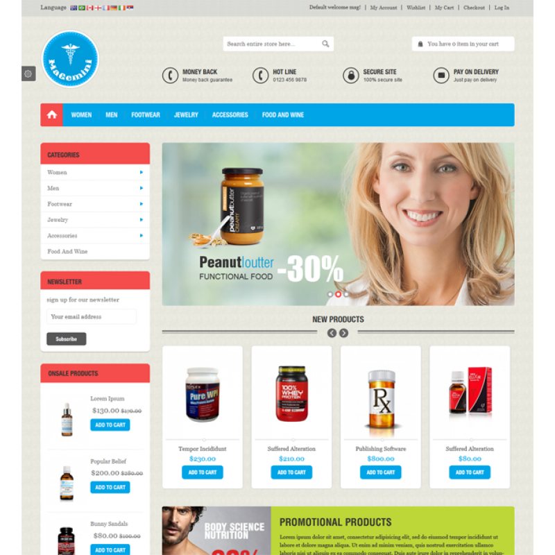 Gemini - Responsive Magento Theme 