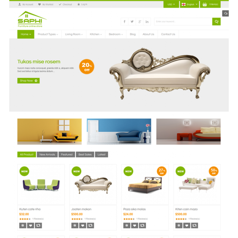 SM Saphi - Responsive Magento Theme