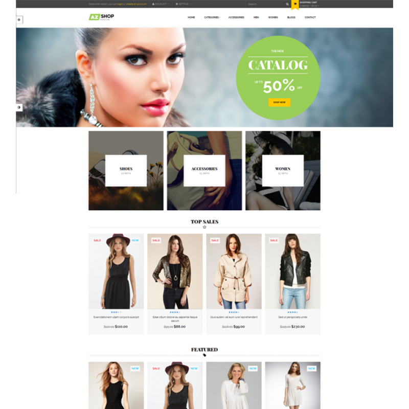 Ves AZ Shop Responsive Multipurpose Magento Theme 