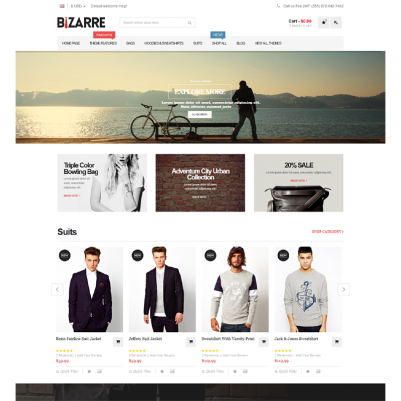  Bizarre - Responsive Magento Theme