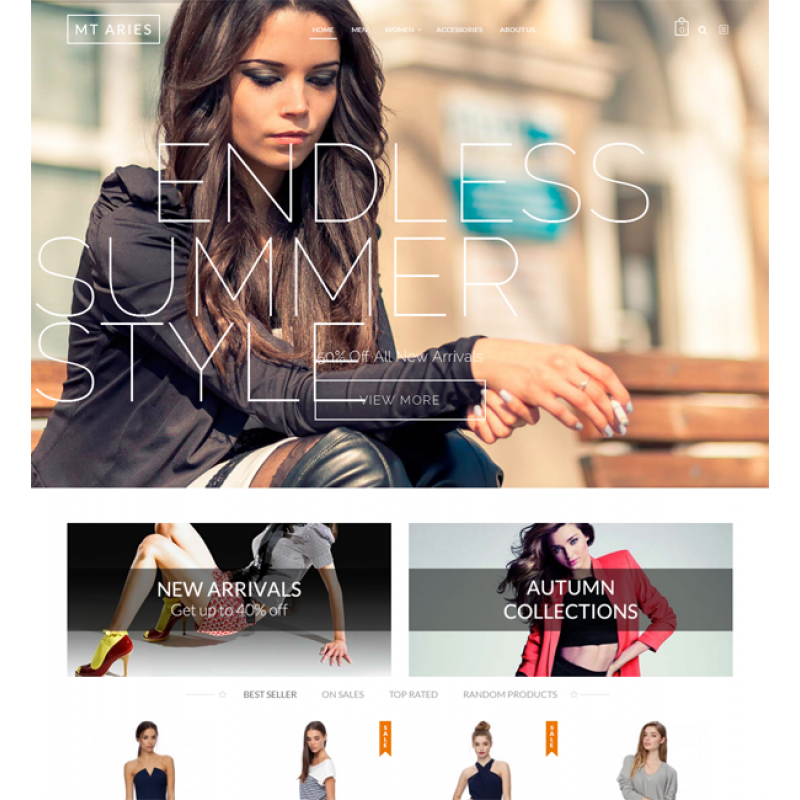 MT Aries responsive magento theme