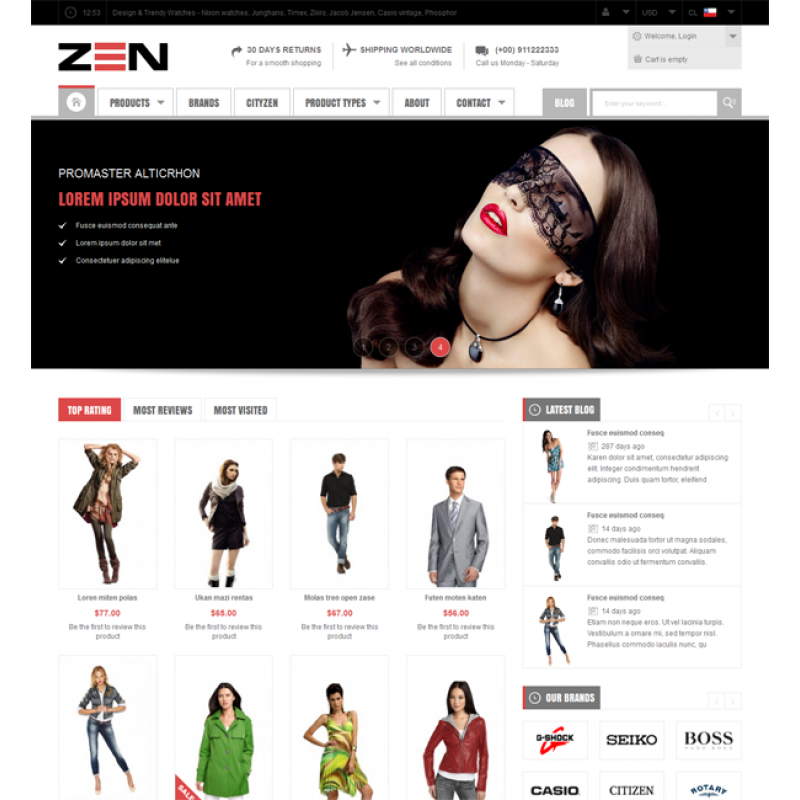 SM Zen - Responsive Multi-Store Magento Theme 