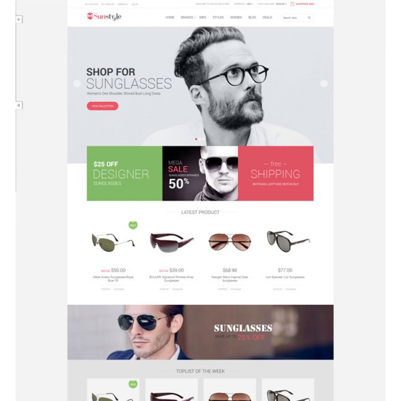 Ves Sunstyle Responsive Multipurpose Magento Theme 
