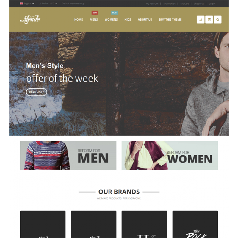  Mondo responsive magento theme 