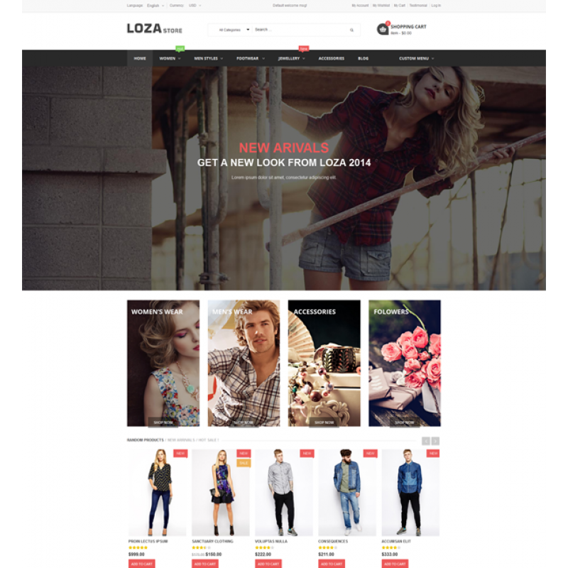 Loza Store - Multipurpose Responsive Magento Theme