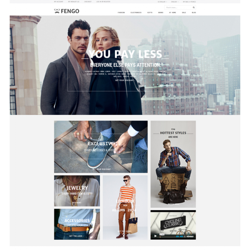 Fengo - Premium Responsive Magento Theme 