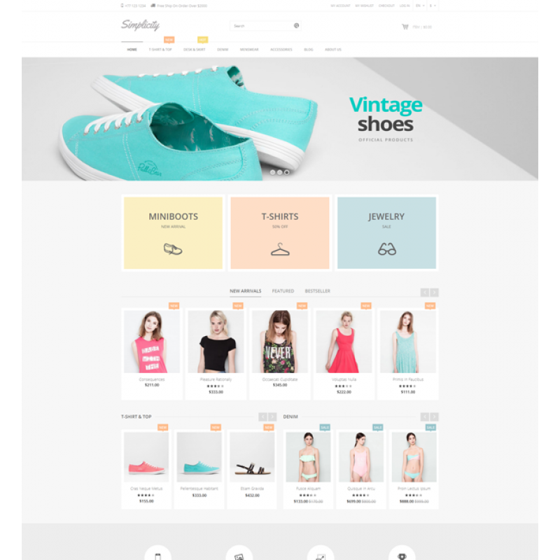 Simplicity - Responsive Magento Theme