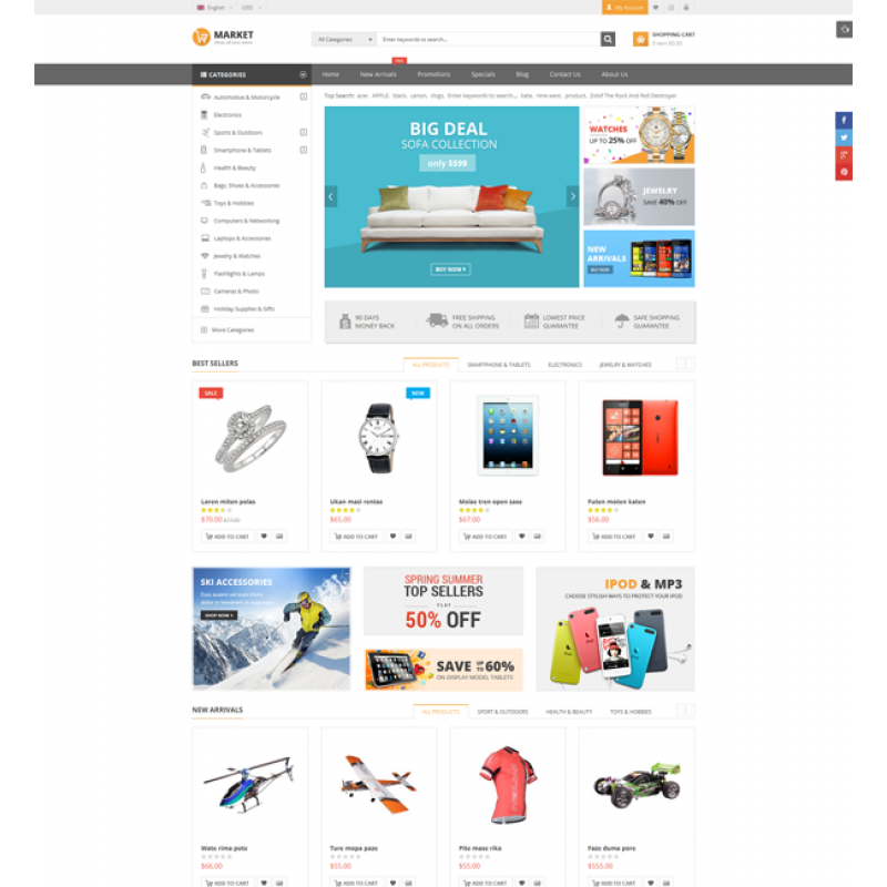Market - Premium Responsive Magento Theme 