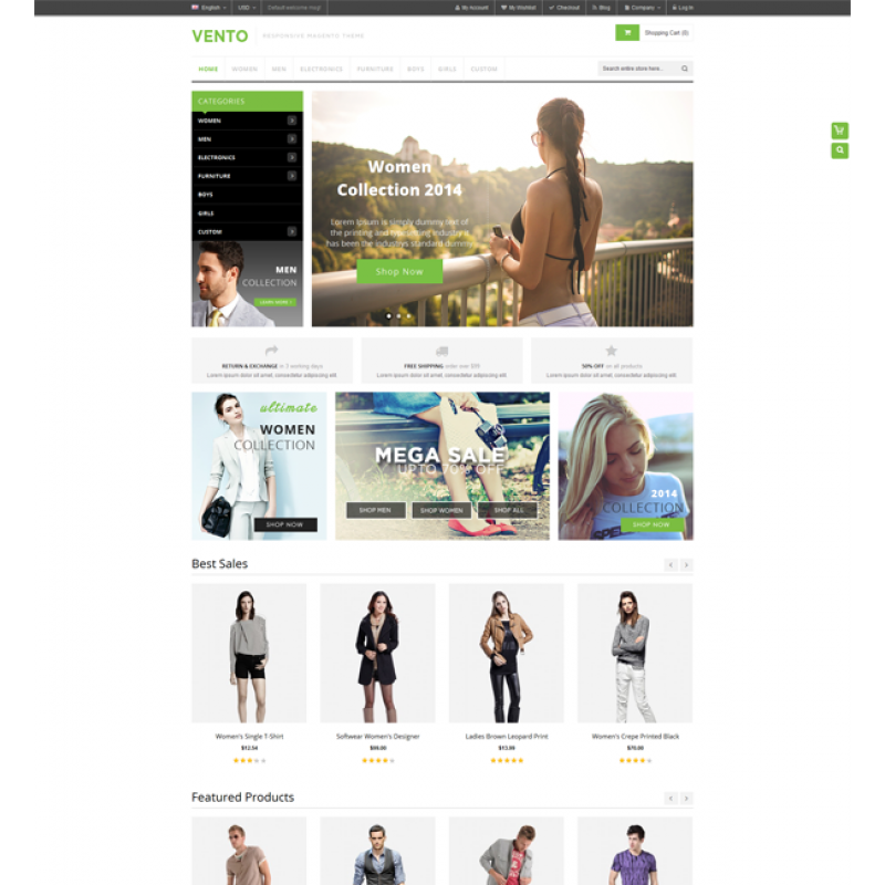 Vento - Responsive Multipurpose Magento theme