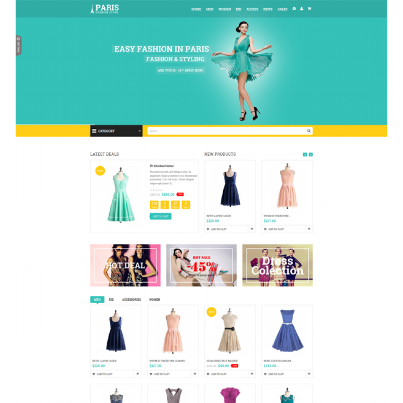 SNS Paris - Premium Responsive Magento Theme 