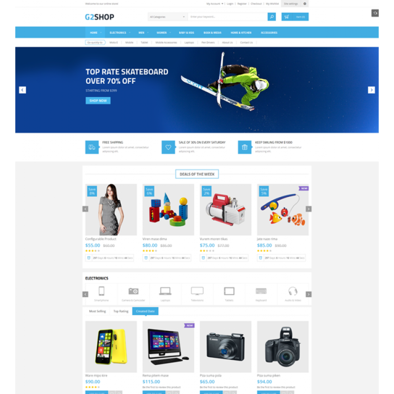 G2shop - Multipurpose Responsive Magento Theme