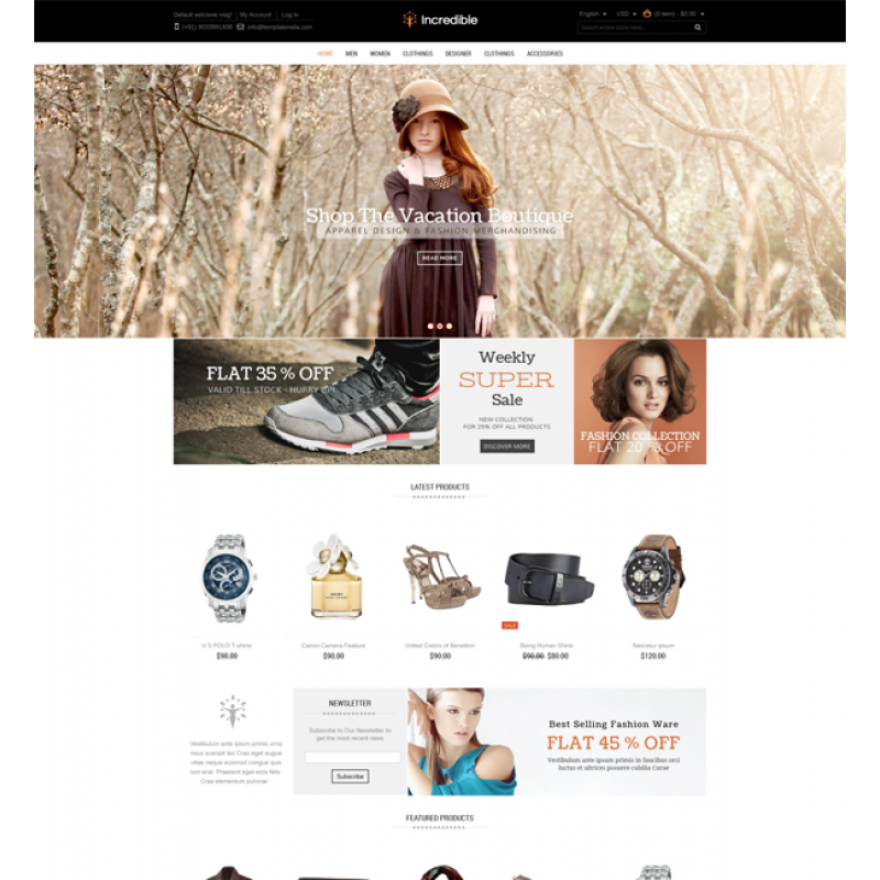 Incredible - Magento Responsive Theme