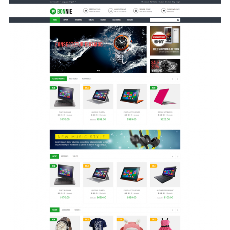 Bonnie - Premium Responsive Magento Theme
