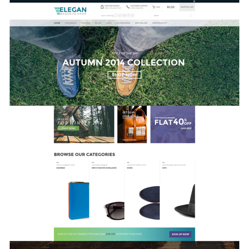 Elegan - Fashion Responsive Magento Theme 