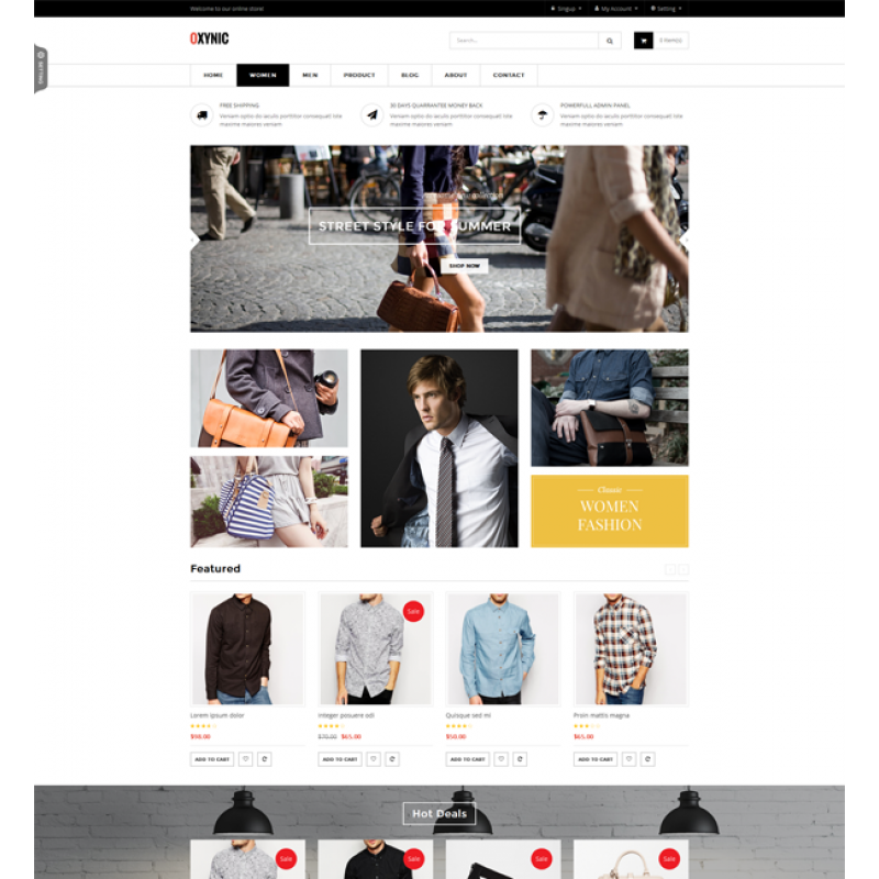 ET Oxynic - Responsive Multipurpose Magento Theme 