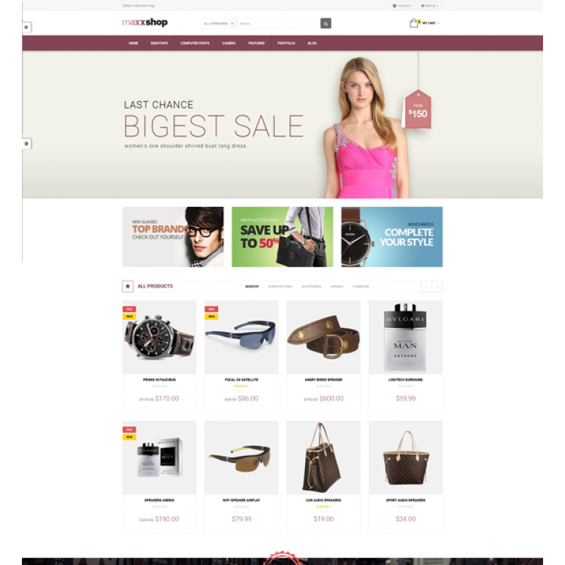 Maxx Shop Responsive Multipurpose Magento theme