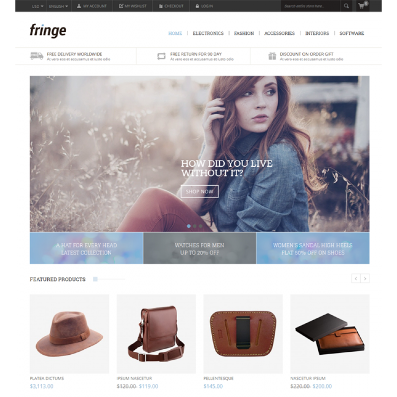 Fringe - Magento Responsive Theme