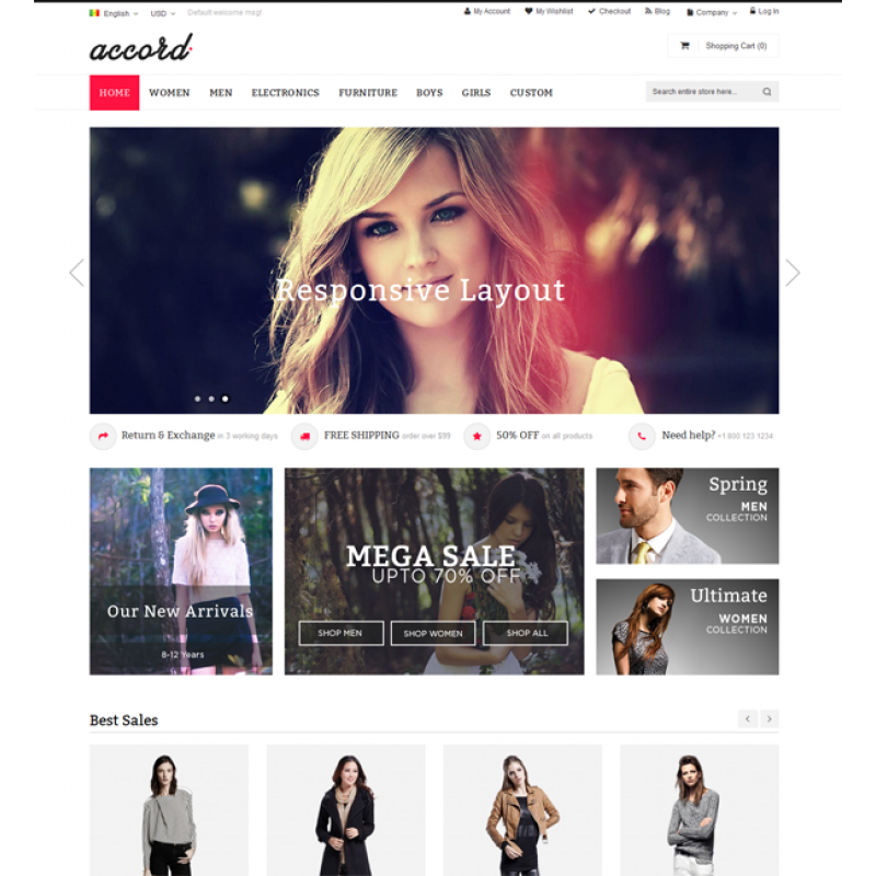 Accord - Responsive Multipurpose Magento theme