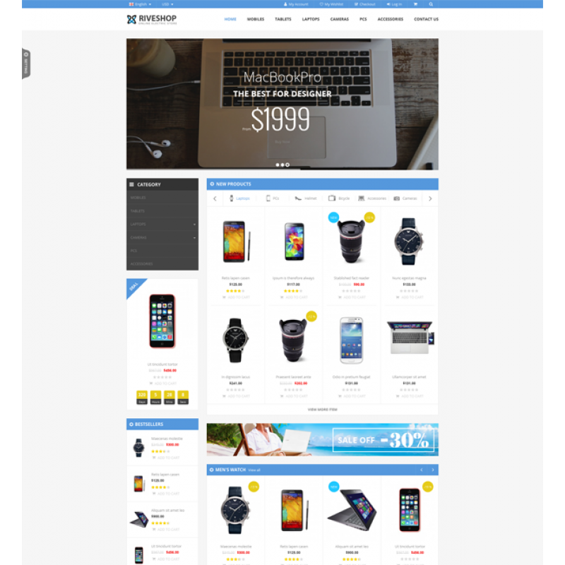 SNS Riveshop - Premium Responsive Magento Theme 