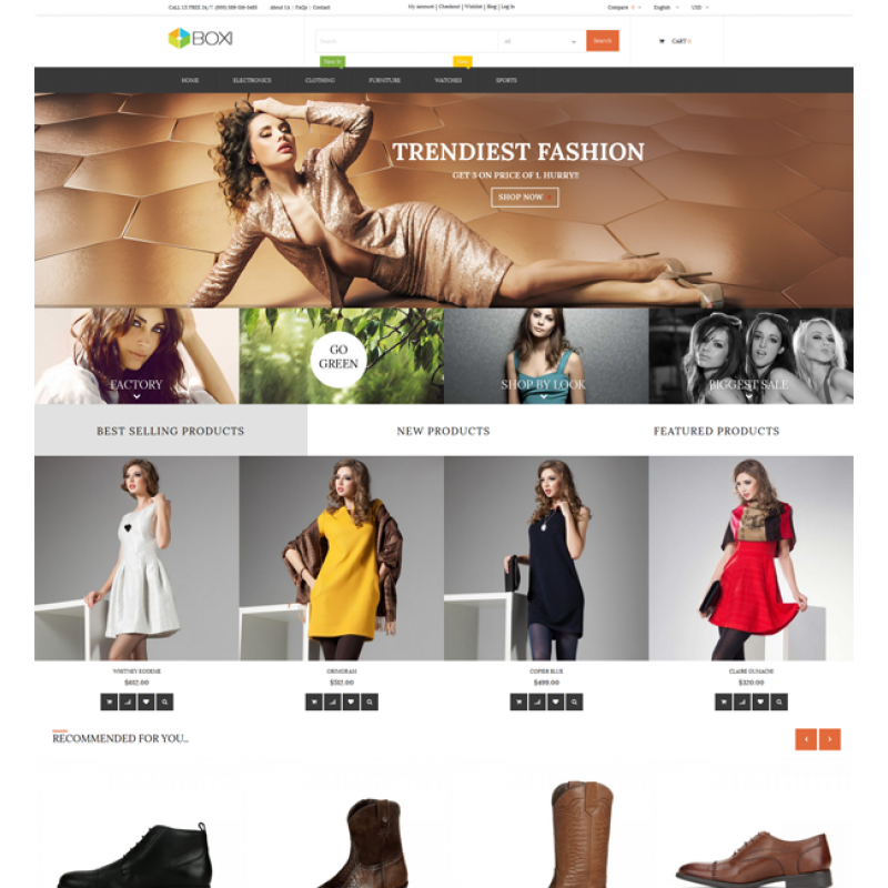 Boxi Responsive Magento Theme 