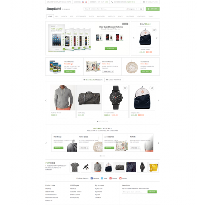 Simplicite Responsive Magento Theme