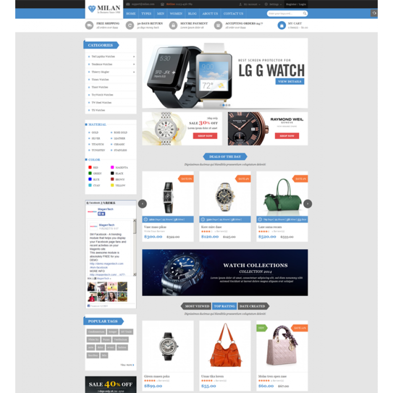 Milan - Responsive Multipurpose Magento Theme