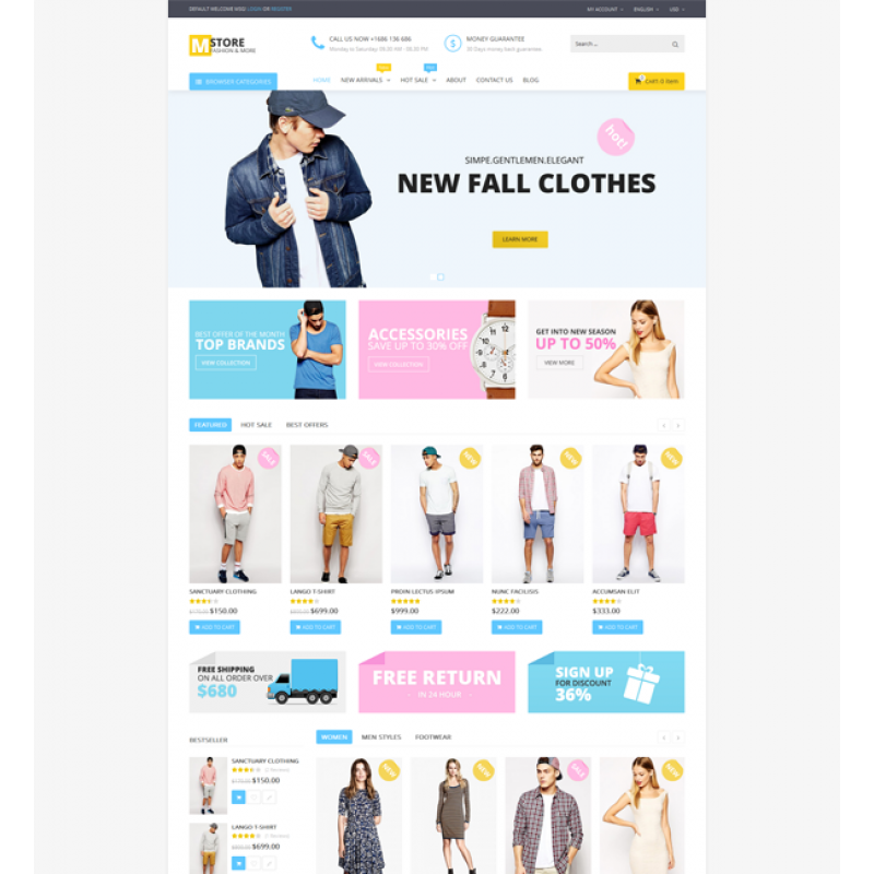 Mstore - Multipurpose Responsive Magento Themes