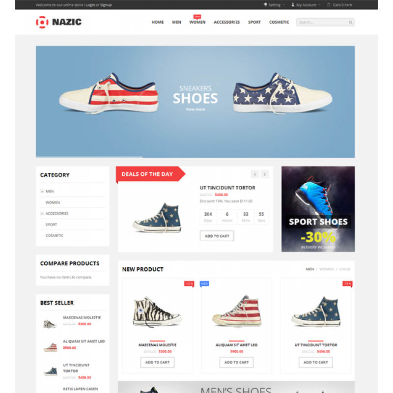 SNS Nazic - Premium Responsive Magento Theme