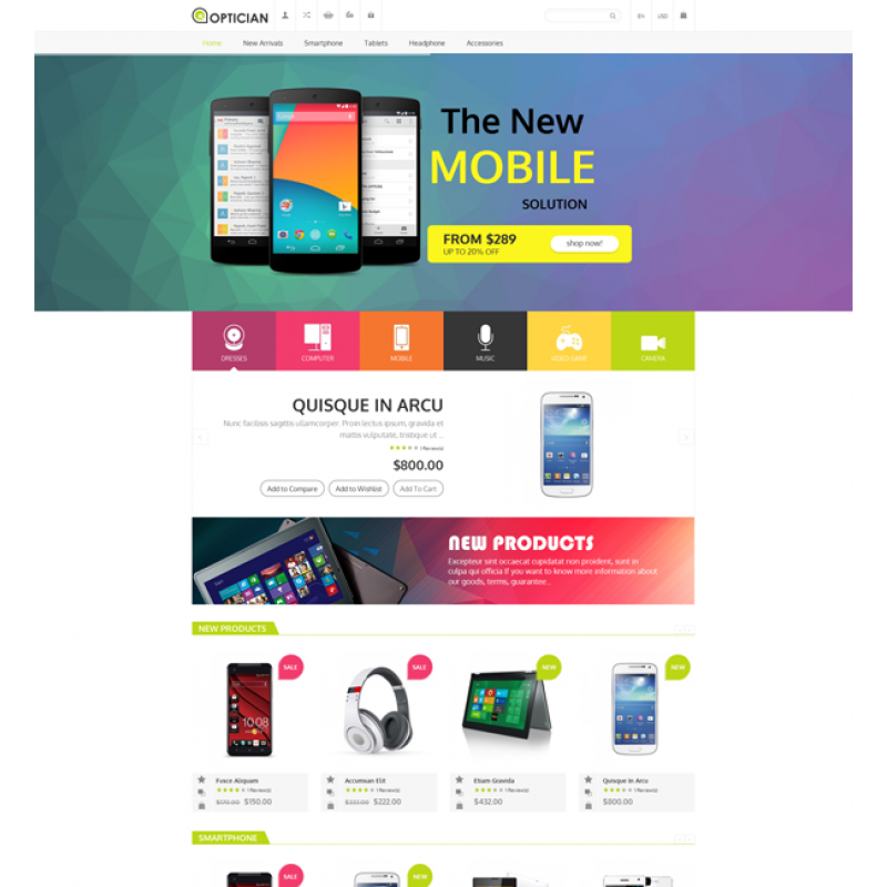 Optician - Responsive Magento Theme