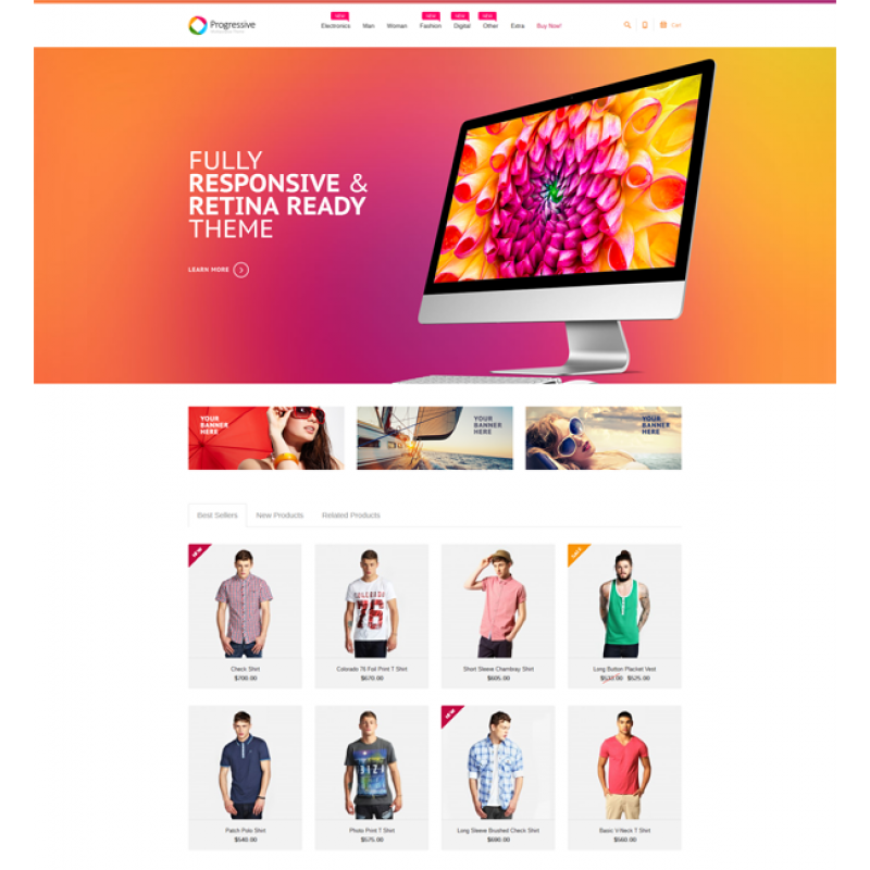 Progressive — Responsive Magento Theme