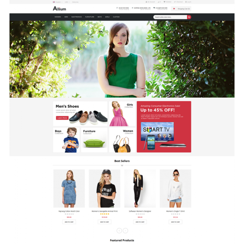 Allium - Responsive Multipurpose Magento Theme